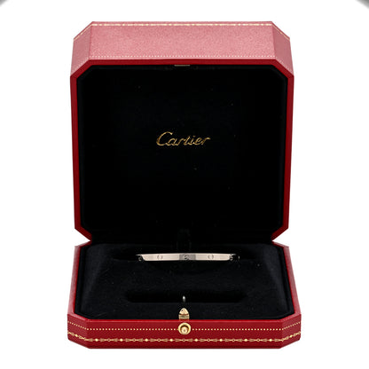 Cartier 18K White Gold Small LOVE Bracelet 16 4 of 4