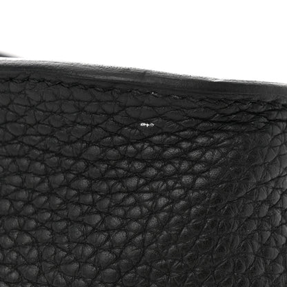Hermes Taurillon Clemence Halzan 31 GM Black 11 of 14
