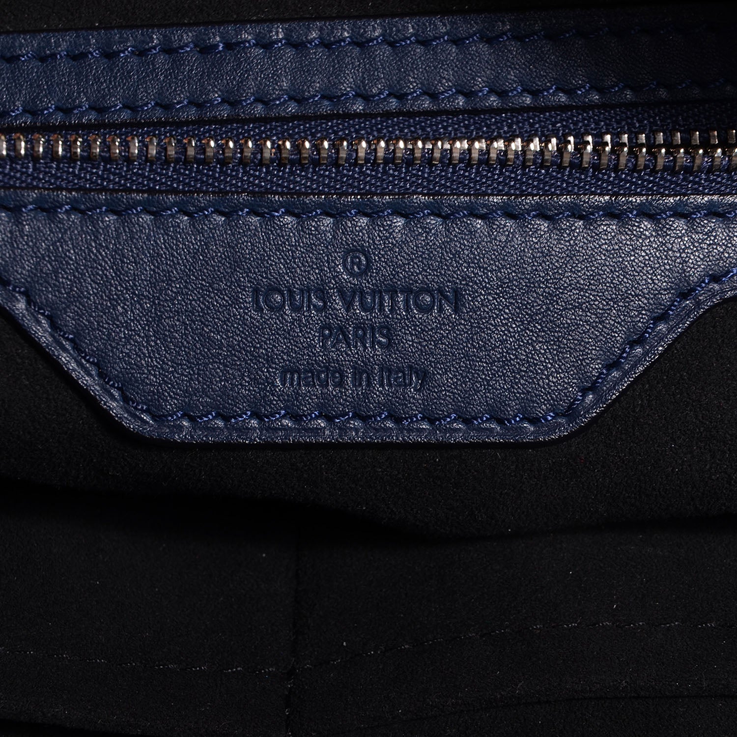 Louis Vuitton Lambskin Monogram Antheia Ixia MM Indigo 6 of 8
