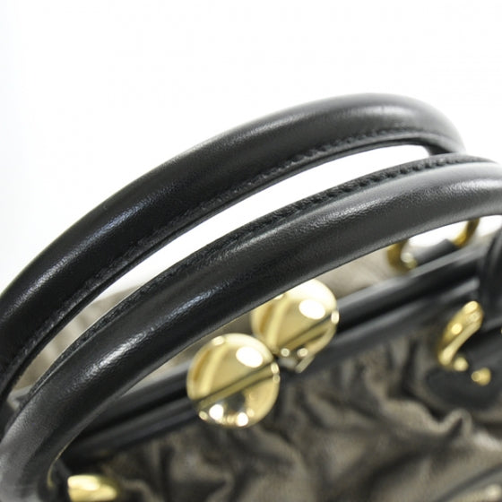 Marc Jacobs Quilted Leather Stam Metallic Bronze 10 of 10