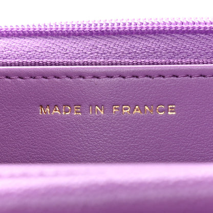 Chanel Caviar Quilted Wallet On Chain WOC Purple 7 of 12