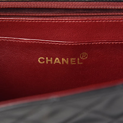 Chanel Lambskin Quilted XL Jumbo Single Flap Black 6 of 13
