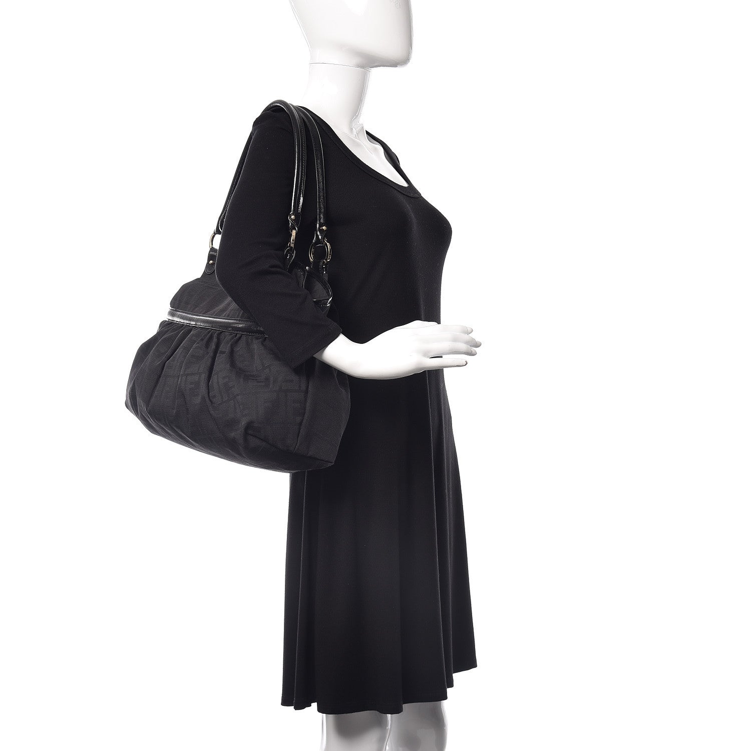 Fendi Zucca Large Chef Shopper Tote Black 2 of 13