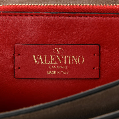 Valentino Garavani Pebbled Calfskin Small VRing Tassel Shoulder Bag Poudre 6 of 9