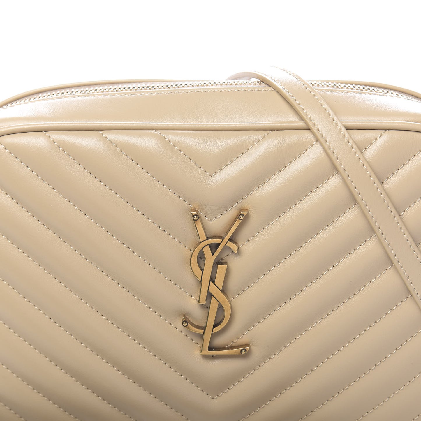 Calfskin Matelasse Monogram Lou Camera Bag Nude Powder