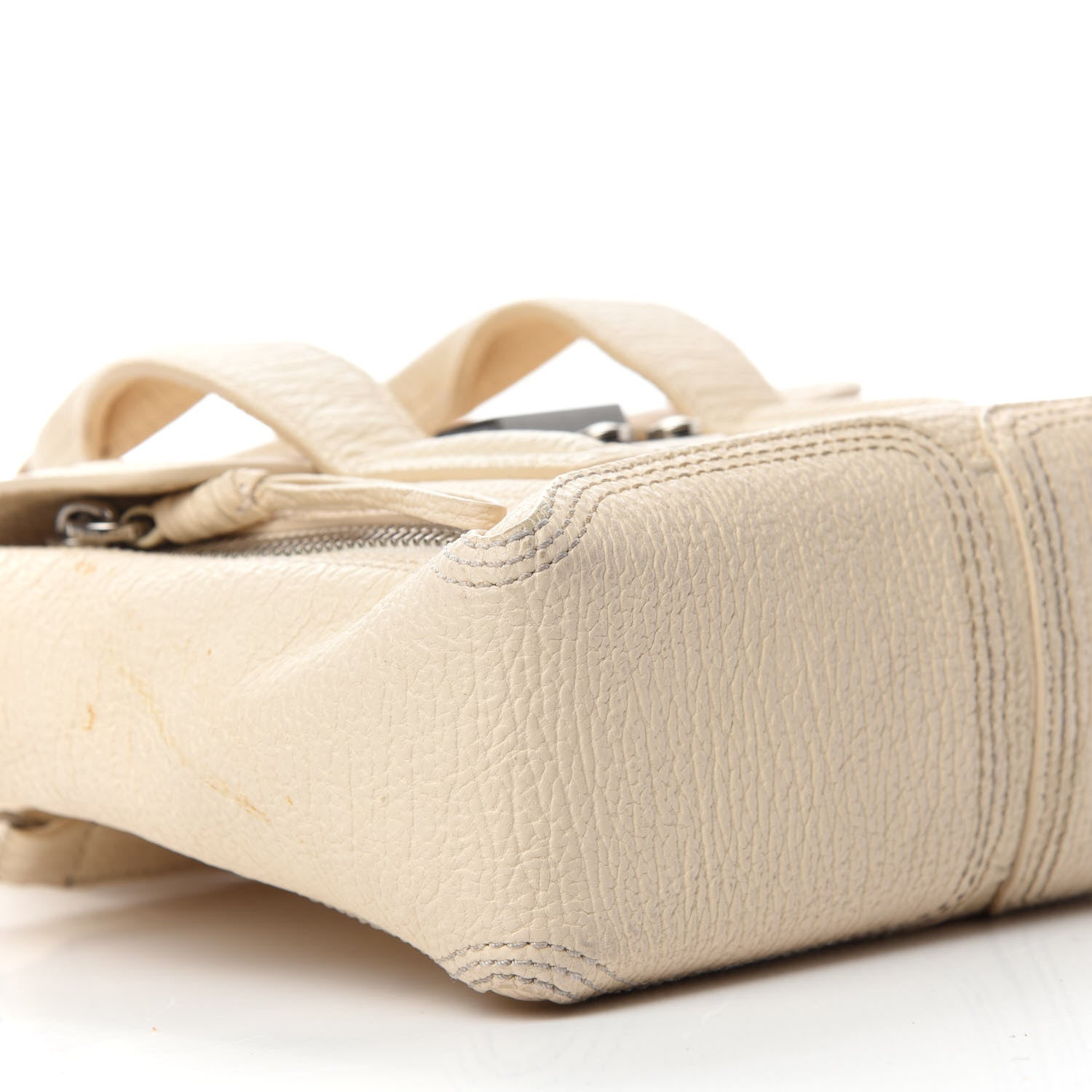 3.1 Phillip Lim Textured Calfskin Mini Pashli Satchel Milk 6 of 15