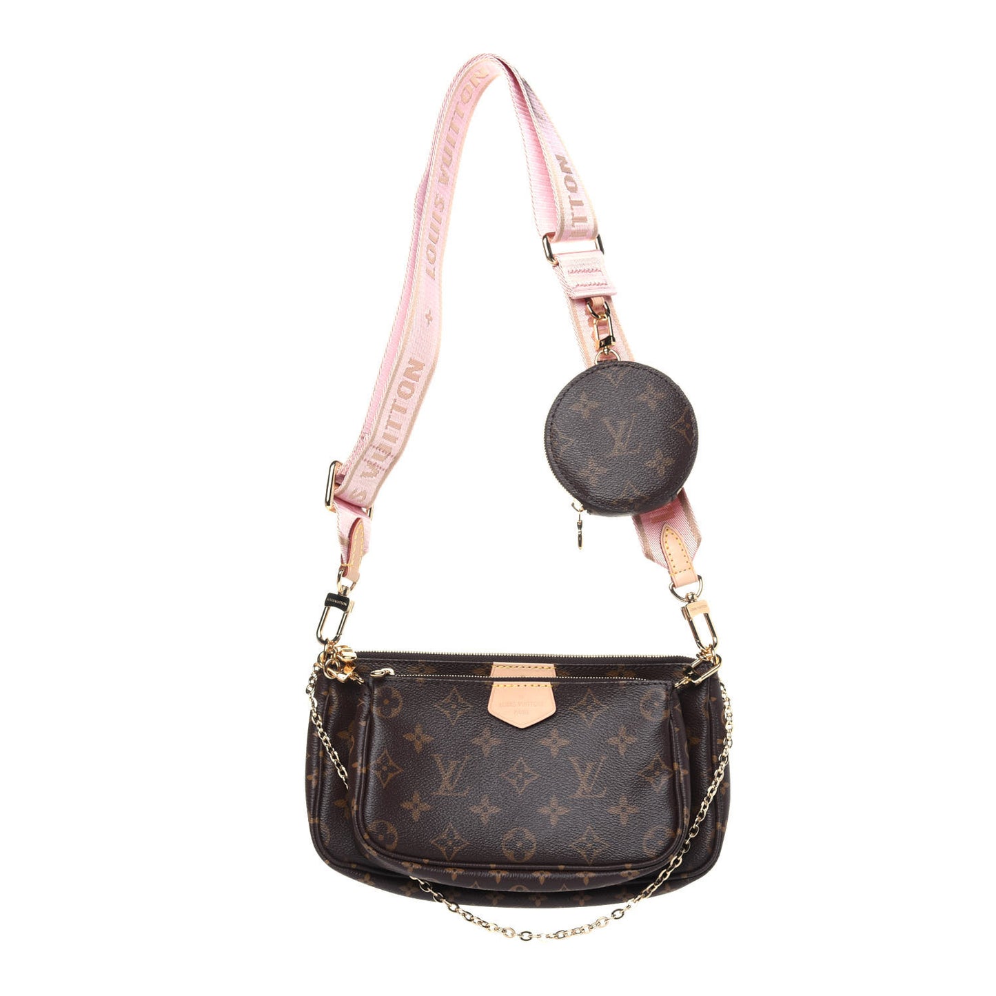 Monogram Multi Pochette Accessories Rose Clair