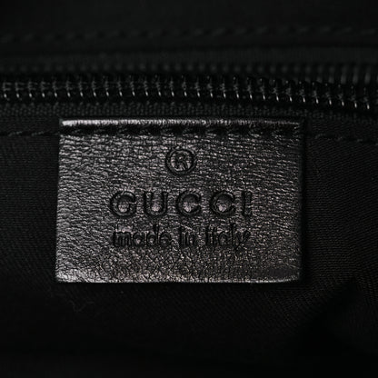 Gucci Monogram Calfskin Perforated Medium Flat Messenger Bag Black 6 of 14