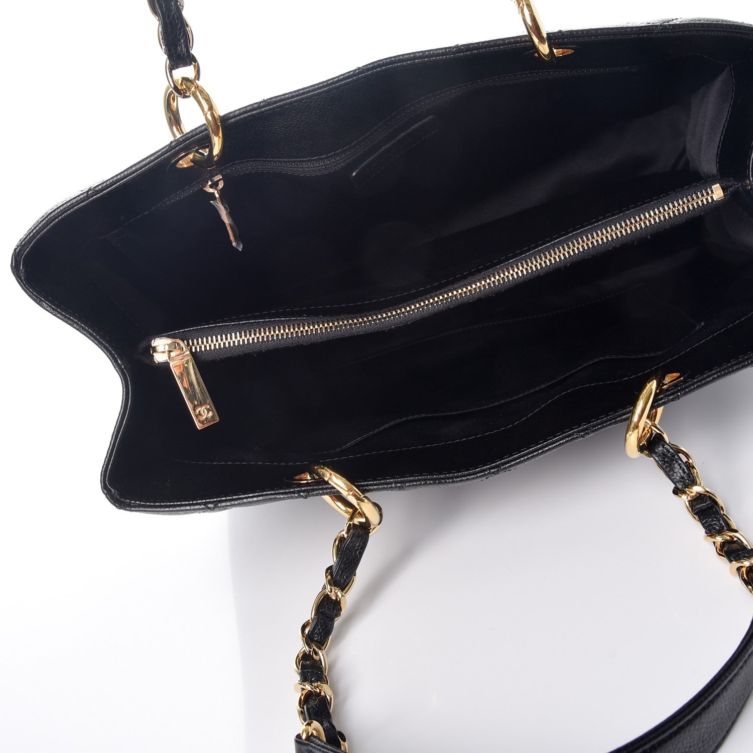 Chanel Caviar Quilted Grand Shopping Tote GST Black 5 of 8