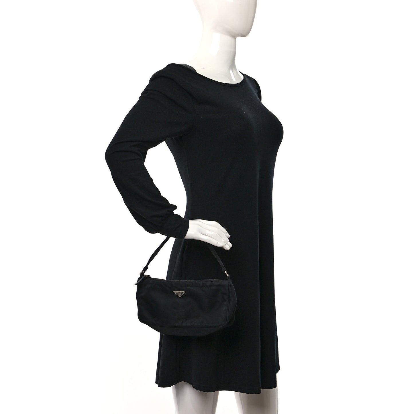 Tessuto Nylon Sport Pochette Black