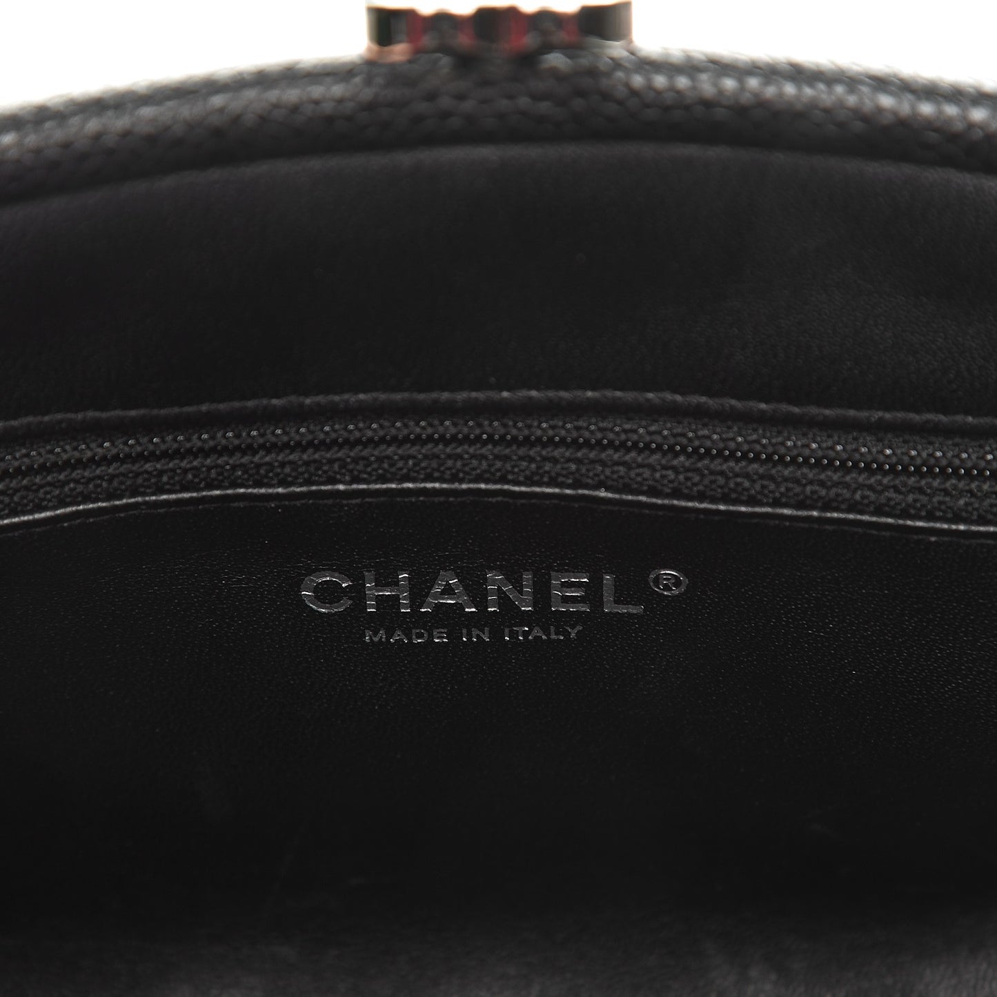 Caviar Quilted Timeless Clutch Black