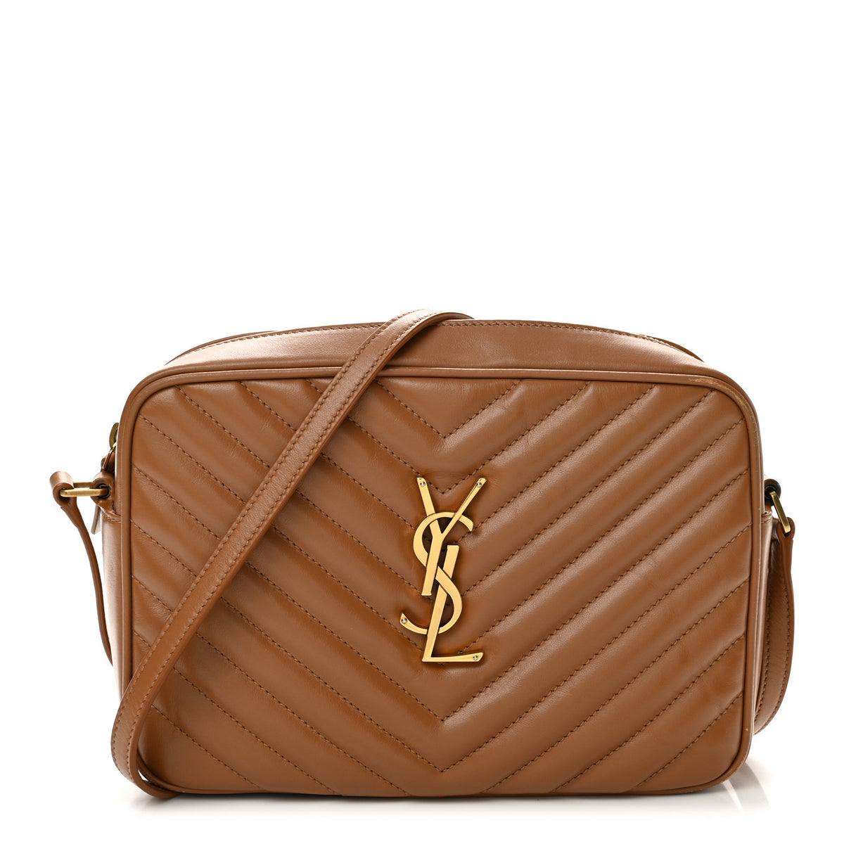 Calfskin Matelasse Monogram Lou Camera Bag Cinnamon