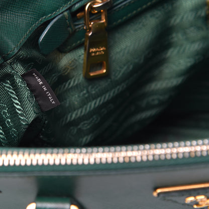 Prada Saffiano Small Galleria Double Zip Tote Biliardo 8 of 17