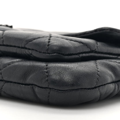 Chanel Lambskin Quilted Mineral Nights Flap Wristlet Black 10 of 12