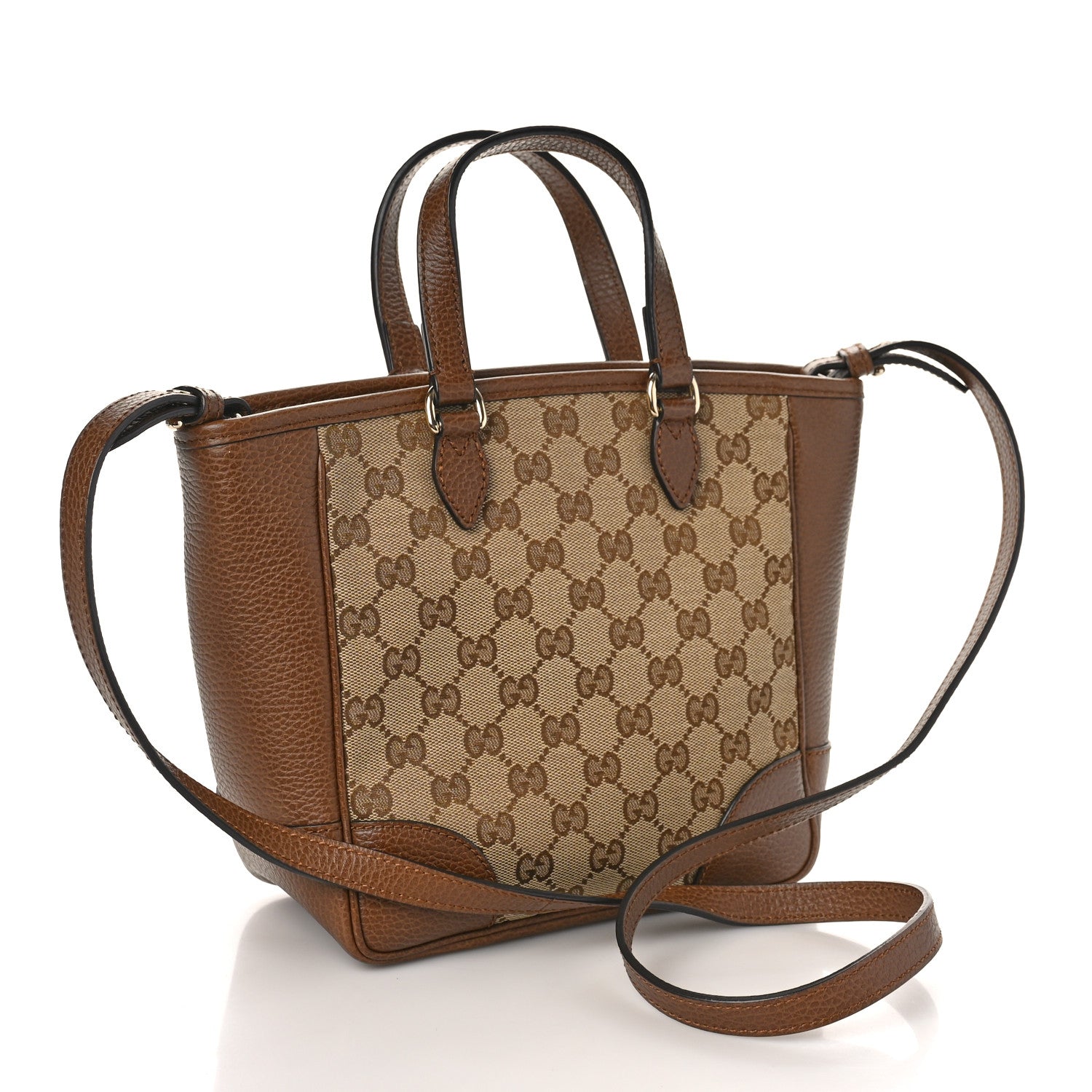Gucci Monogram Small Bree Tote Beige Tabacco 3 of 9