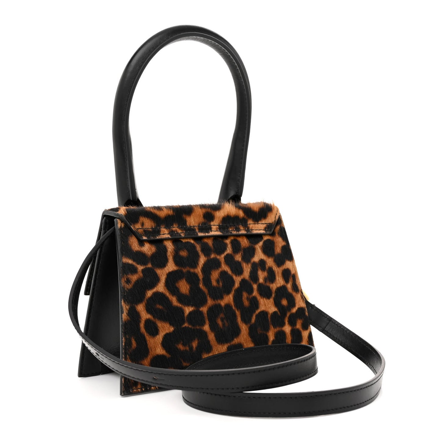 Calf Hair Leopard Print Le Chiquito Moyen Brown