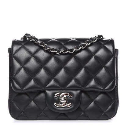 Chanel Lambskin Quilted Mini Square Flap Black 1 of 13