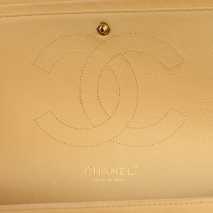 Chanel Lambskin Quilted Jumbo Double Flap Beige 6 of 8
