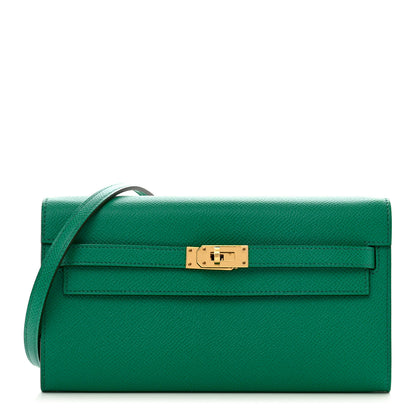 Hermes Epsom Kelly Wallet To Go Vert Jade 1 of 8
