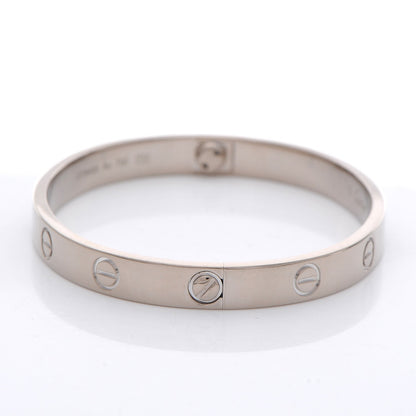 Cartier 18K White Gold LOVE Bracelet 16 3 of 6