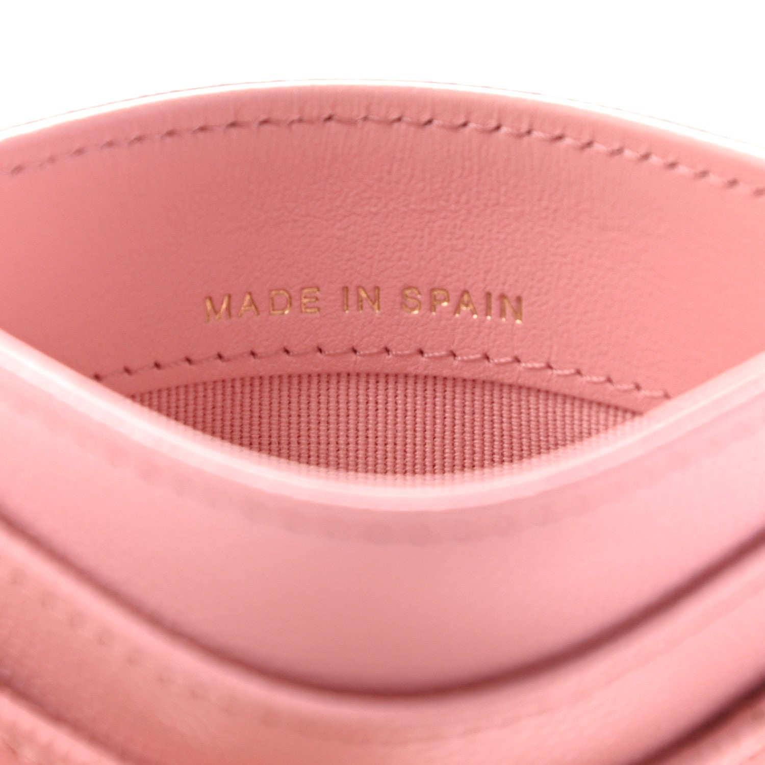 Chanel Caviar Quilted Card Holder Pink 7 of 8
