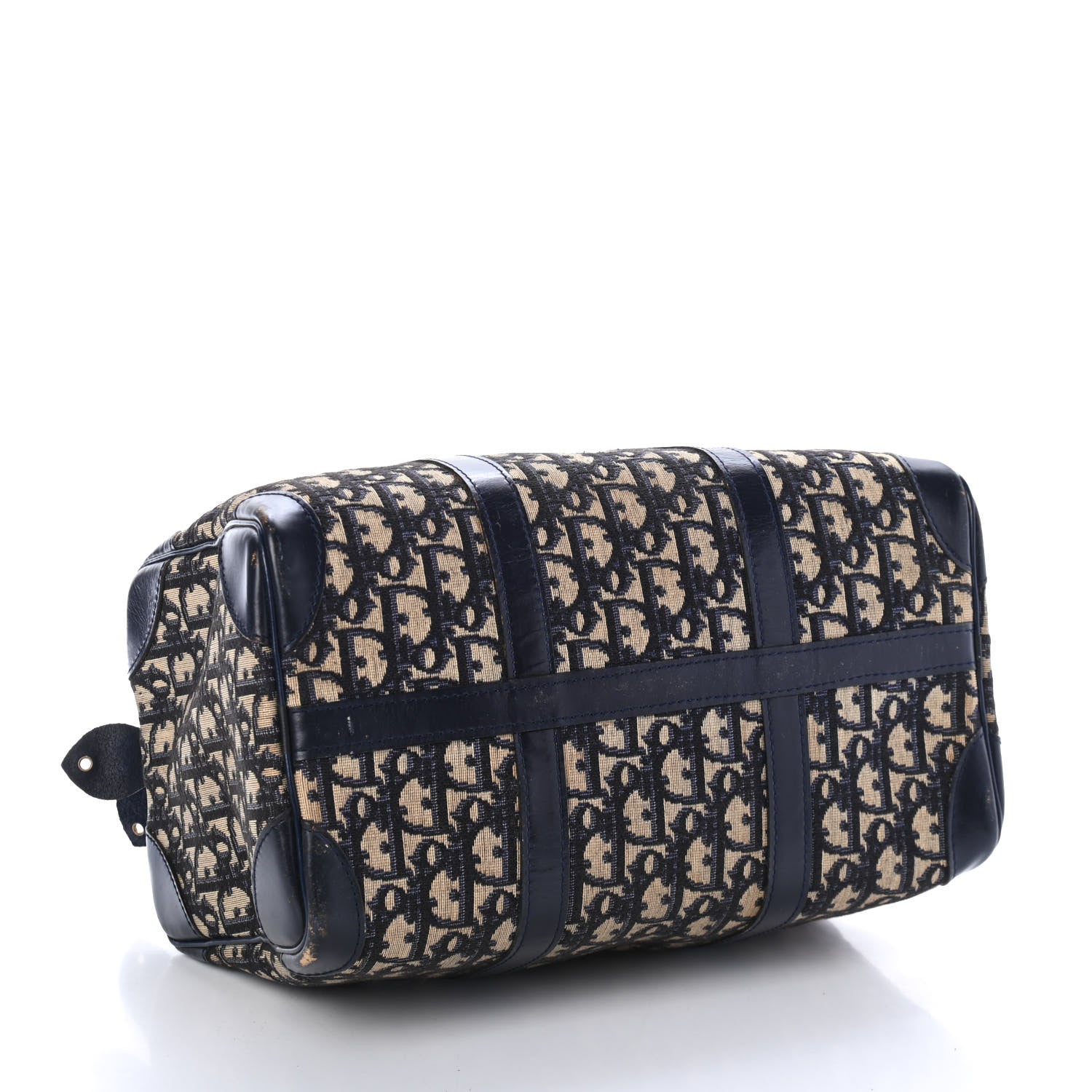 Christian Dior Monogram Boston Navy Blue 3 of 4