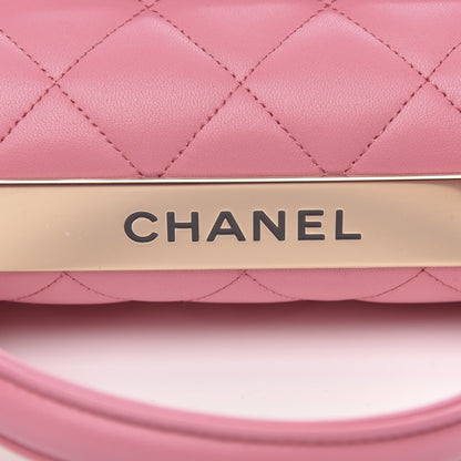 Chanel Lambskin Quilted Small Trendy CC Flap Dual Handle Bag Pink 11 of 12