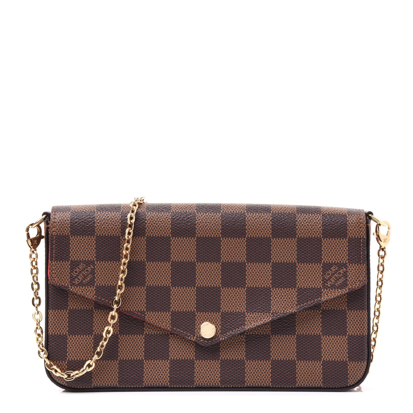 Damier Ebene Pochette Felicie Chain Wallet