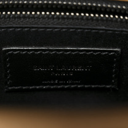 Saint Laurent Crinkled Calfskin Matelasse Monogram Medium Niki Chain Satchel Dark Toffee 6 of 10