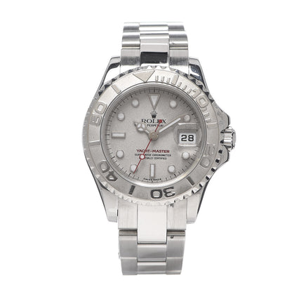 Rolex Stainless Steel Platinum 29mm Yacht-Master Watch Silver 169622 1 of 4