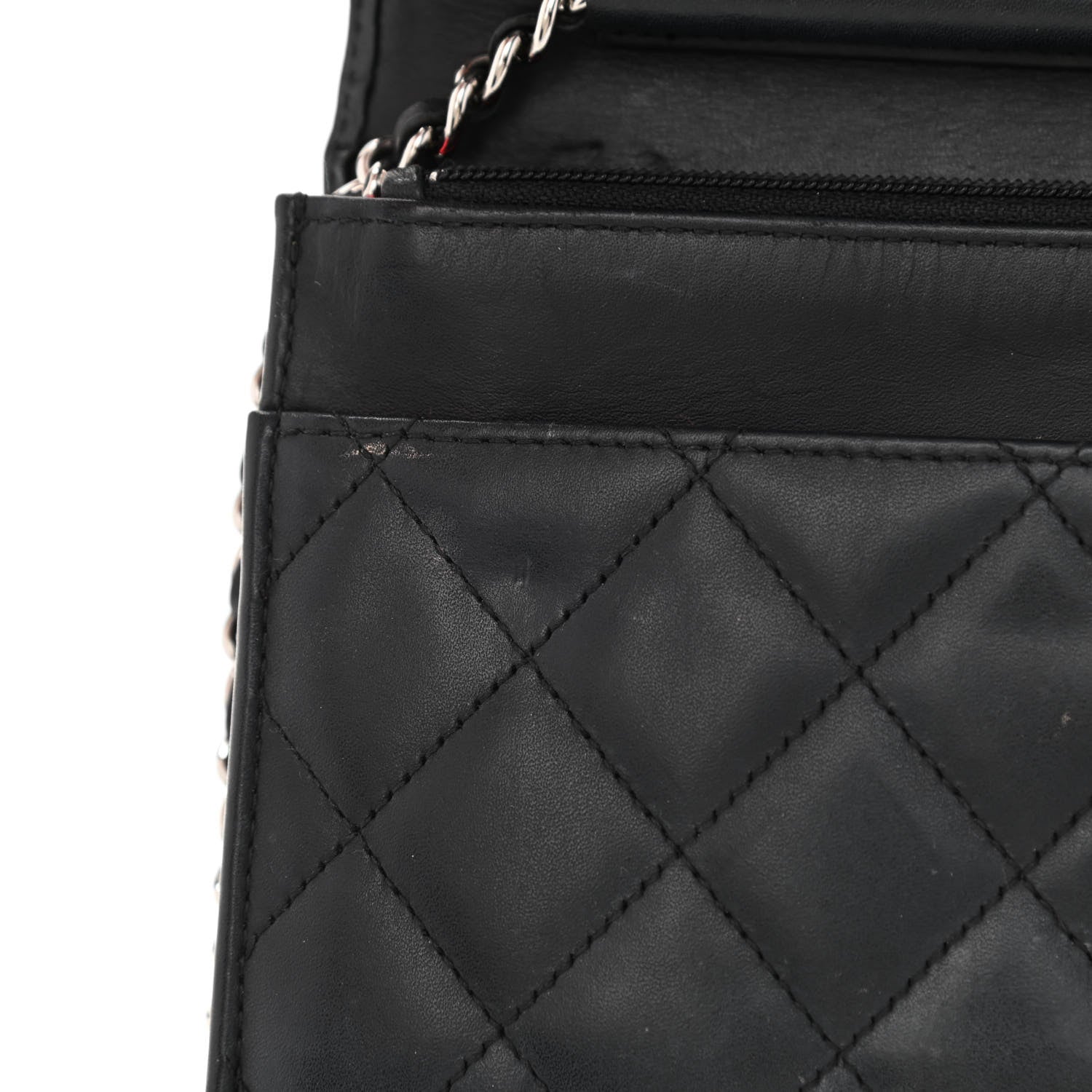Chanel Calfskin Quilted Cambon Wallet On Chain WOC Black 12 of 12