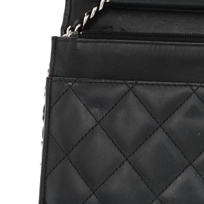 Chanel Calfskin Quilted Cambon Wallet On Chain WOC Black 12 of 12