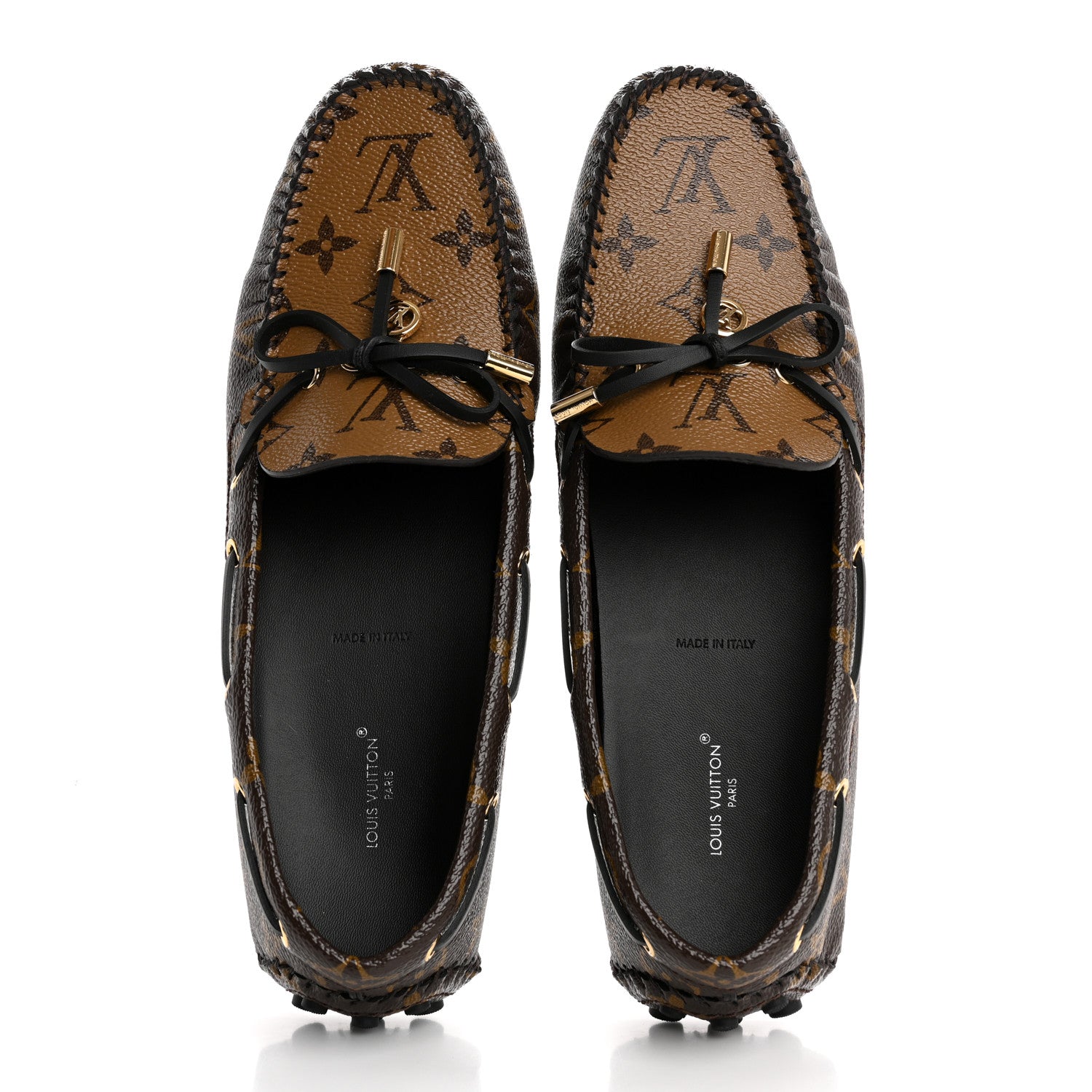 Louis Vuitton Patent Reverse Monogram Gloria Loafers 41 2 of 10