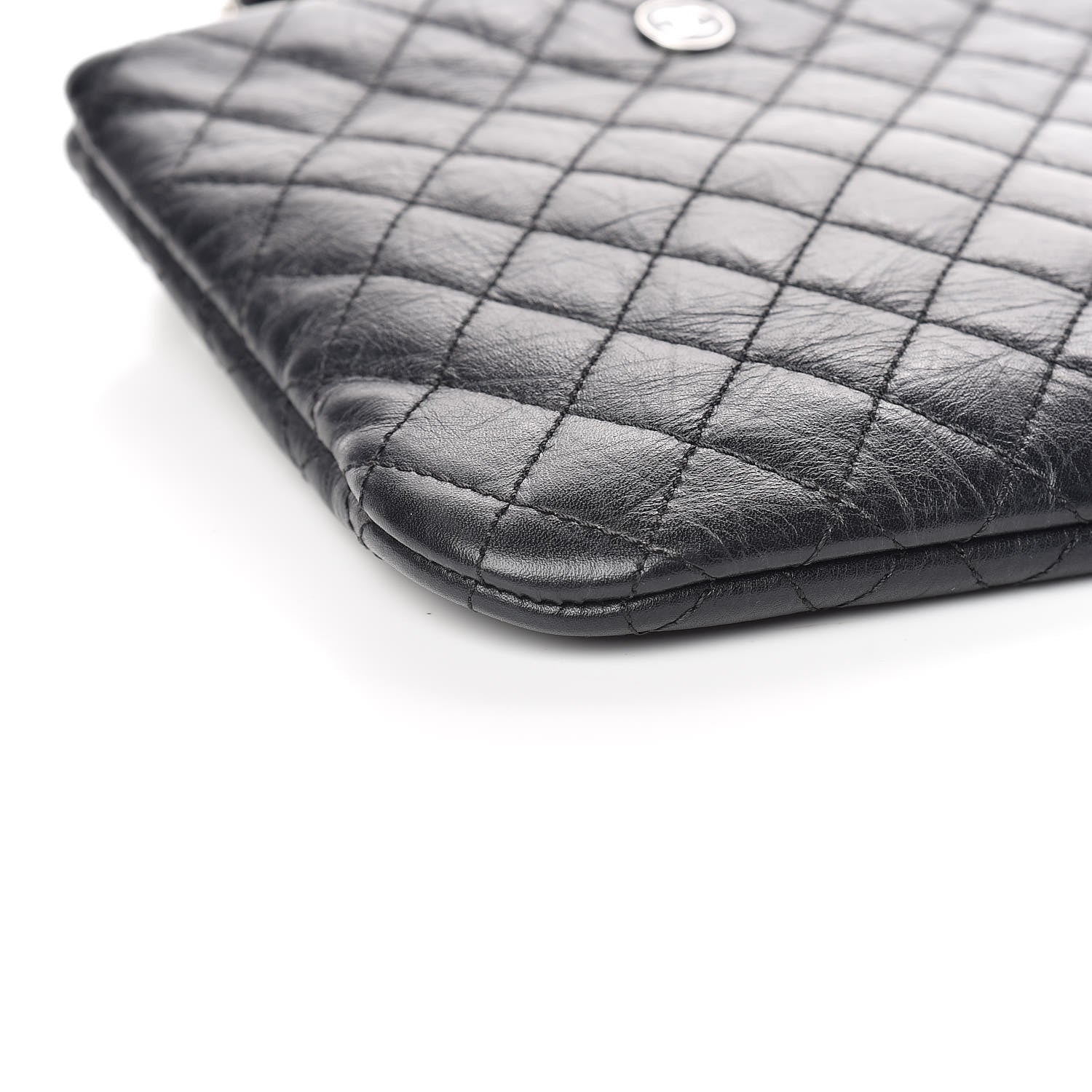 Chanel Aged Calfskin Quilted Crossbody Bag Black 11 of 13