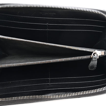 Bottega Veneta Nappa Intrecciato Zip Around Wallet Black 5 of 7