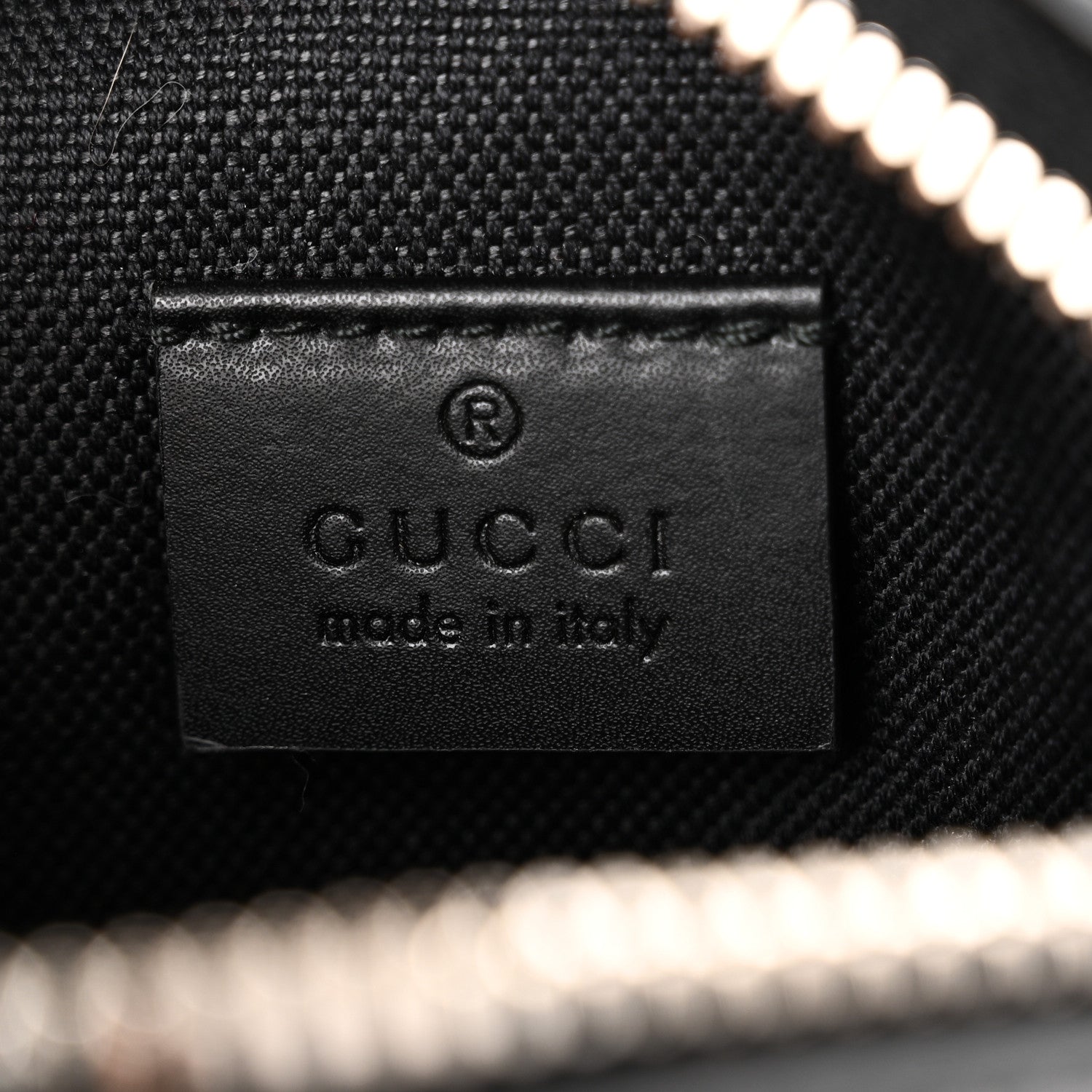 Gucci GG Supreme Monogram Appia Calfskin Web Small Camera Messenger Bag Black Grey 6 of 10