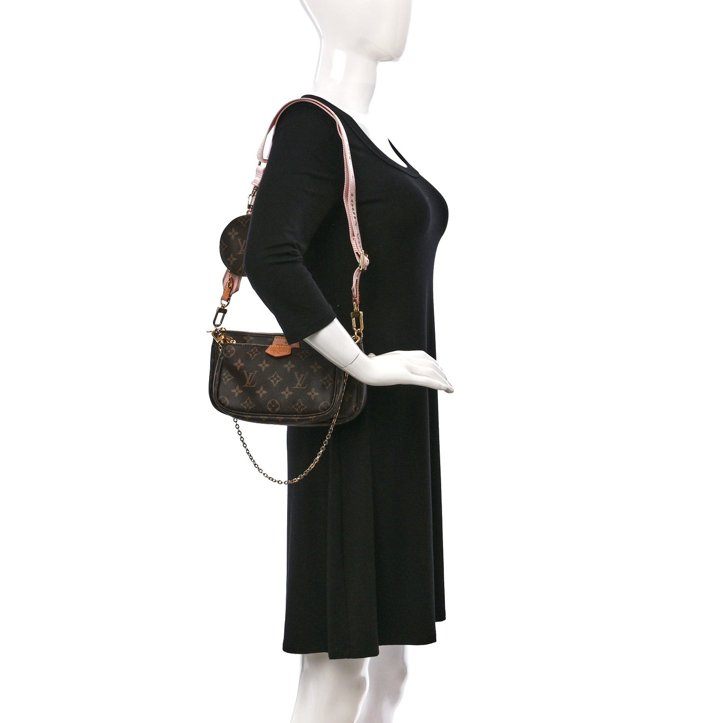 Monogram Multi Pochette Accessories Rose Clair