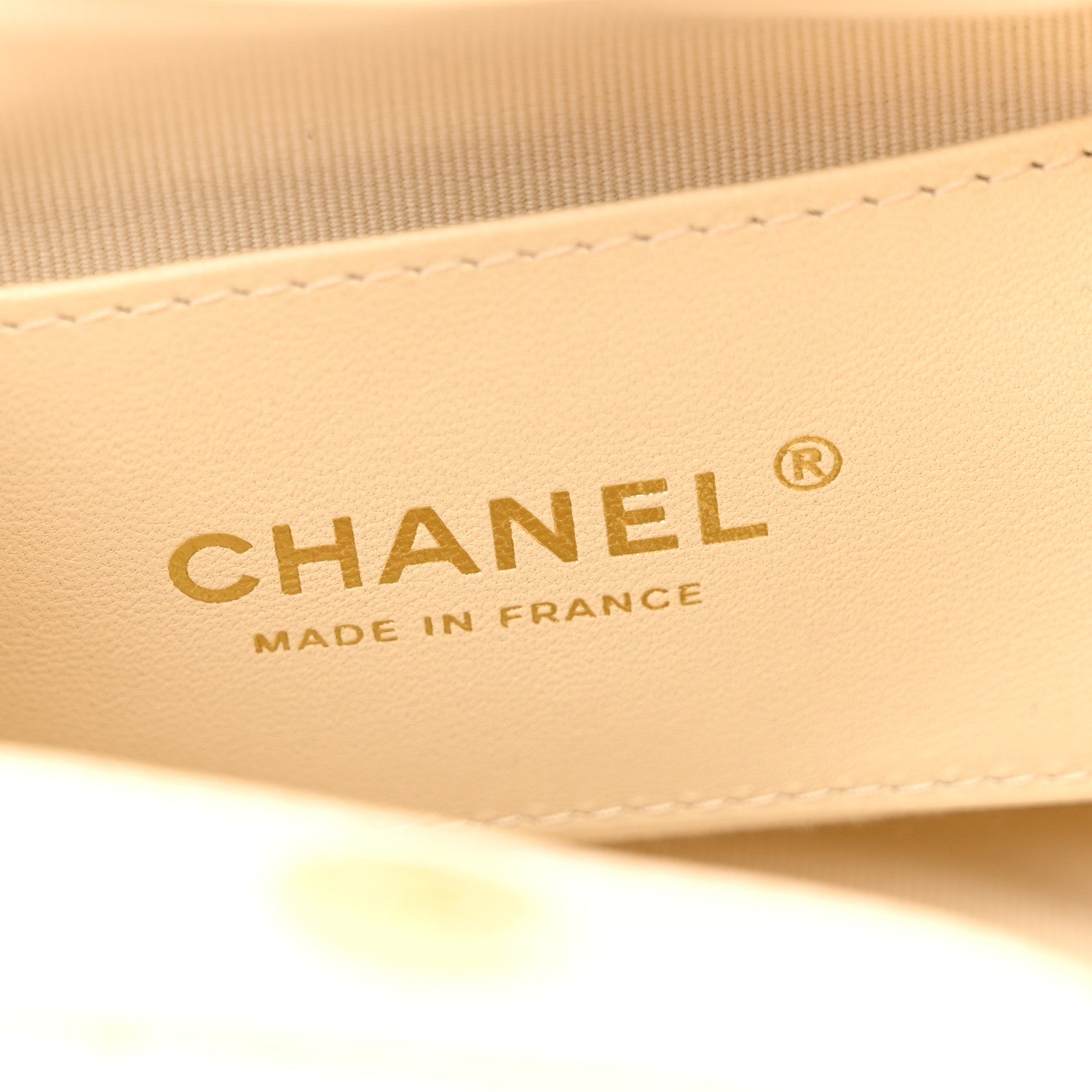 Chanel Lambskin Plexiglass Tortoise Shell Quilted Small Pouch Light Beige 6 of 10