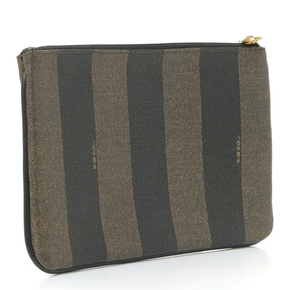 Fendi Pequin Zip Clutch Tobacco 3 of 13
