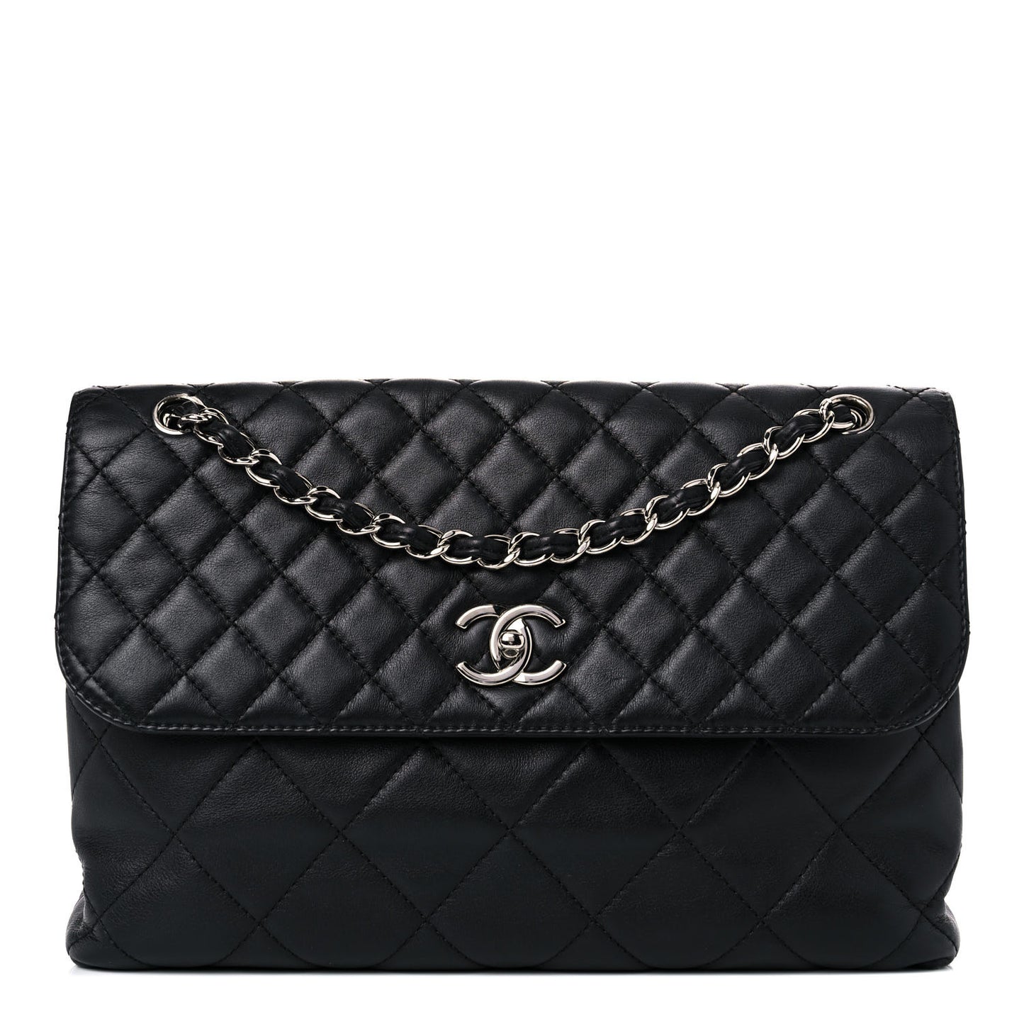 Calfskin Quilted In The Business Flap Bag Black