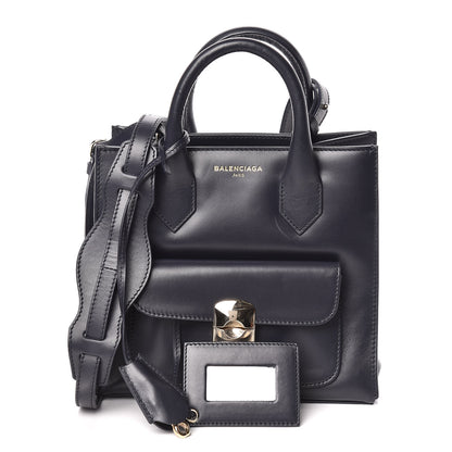 Balenciaga Calfskin Padlock Mini All Afternoon Tote Bleu Nuit 1 of 9