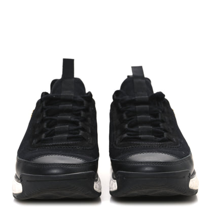 Chanel Velvet Calfskin Mixed Fibers CC Sneakers 38.5 Black 3 of 9