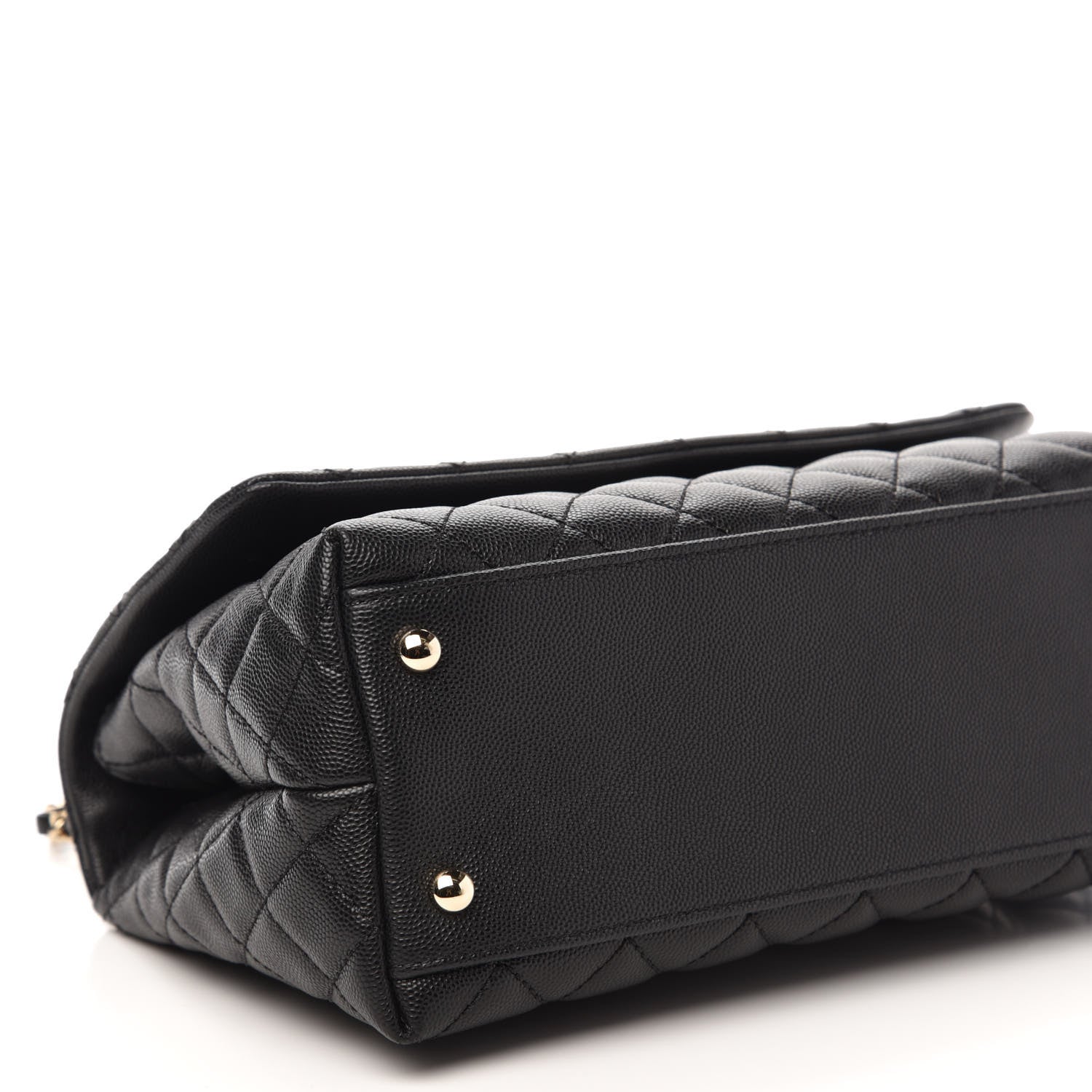 Chanel Caviar Quilted Small Coco Handle Flap Black 6 of 11