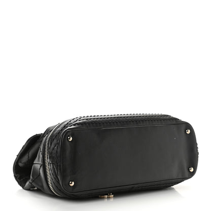 Chanel Calfskin Stitched Large Expandable Flap Bag Black 3 of 12