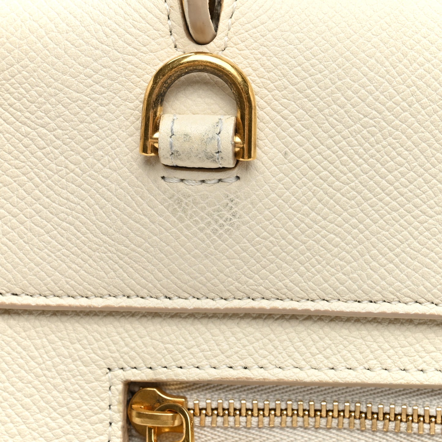 Grained Calfskin Micro Belt Bag Linen