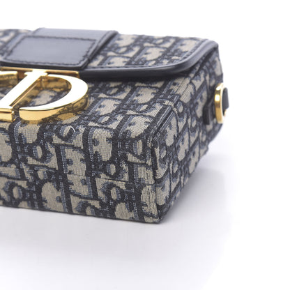 Christian Dior Oblique 30 Montaigne Box Bag Blue 8 of 10