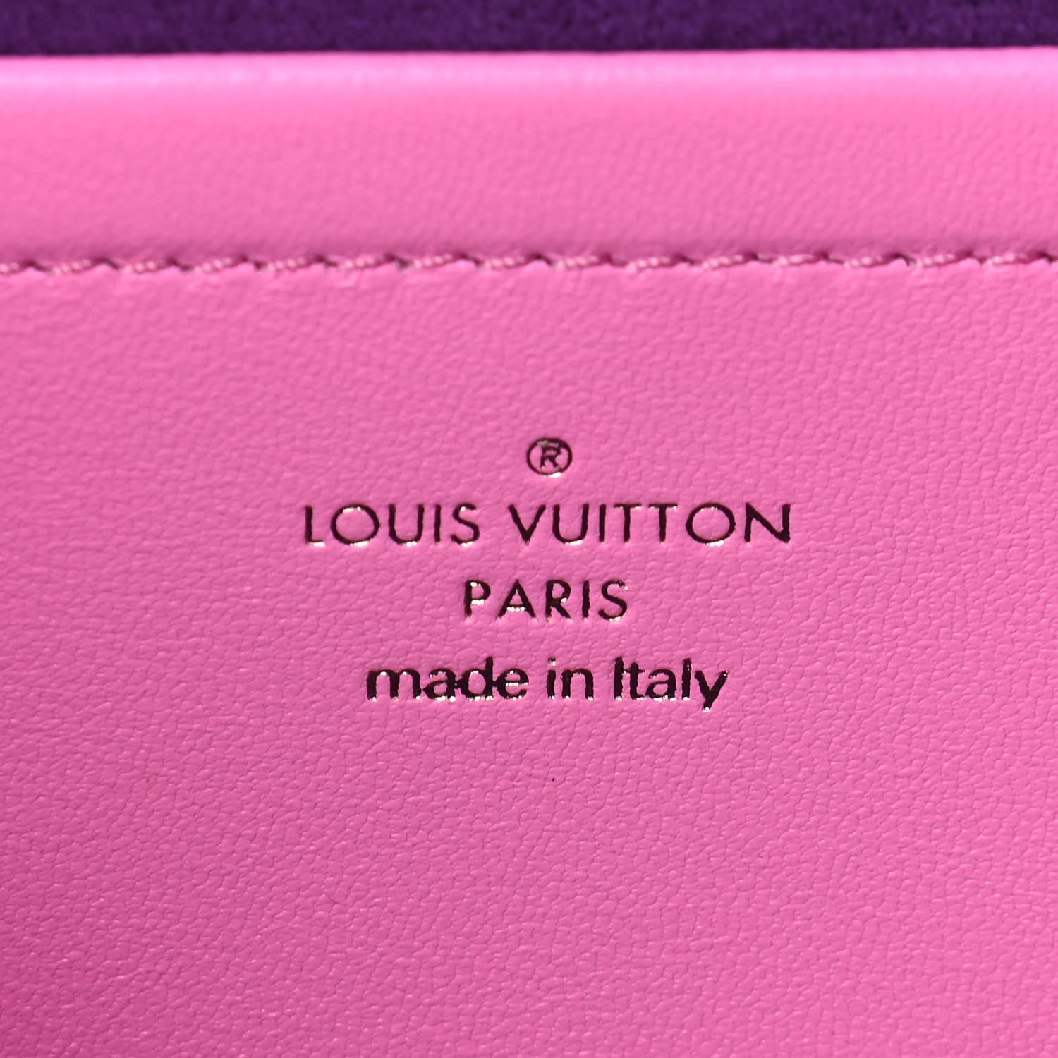 Louis Vuitton Lambskin Embossed Monogram Vuittamins Pochette Coussin Rose Violet 6 of 8