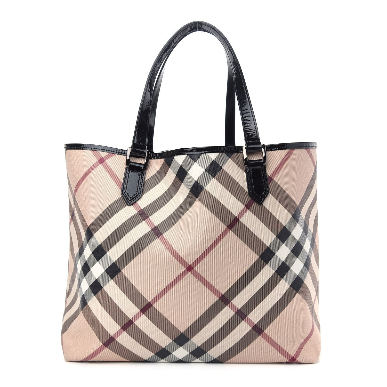 Burberry Nova Check Large Nickie Tote Black 1 of 10