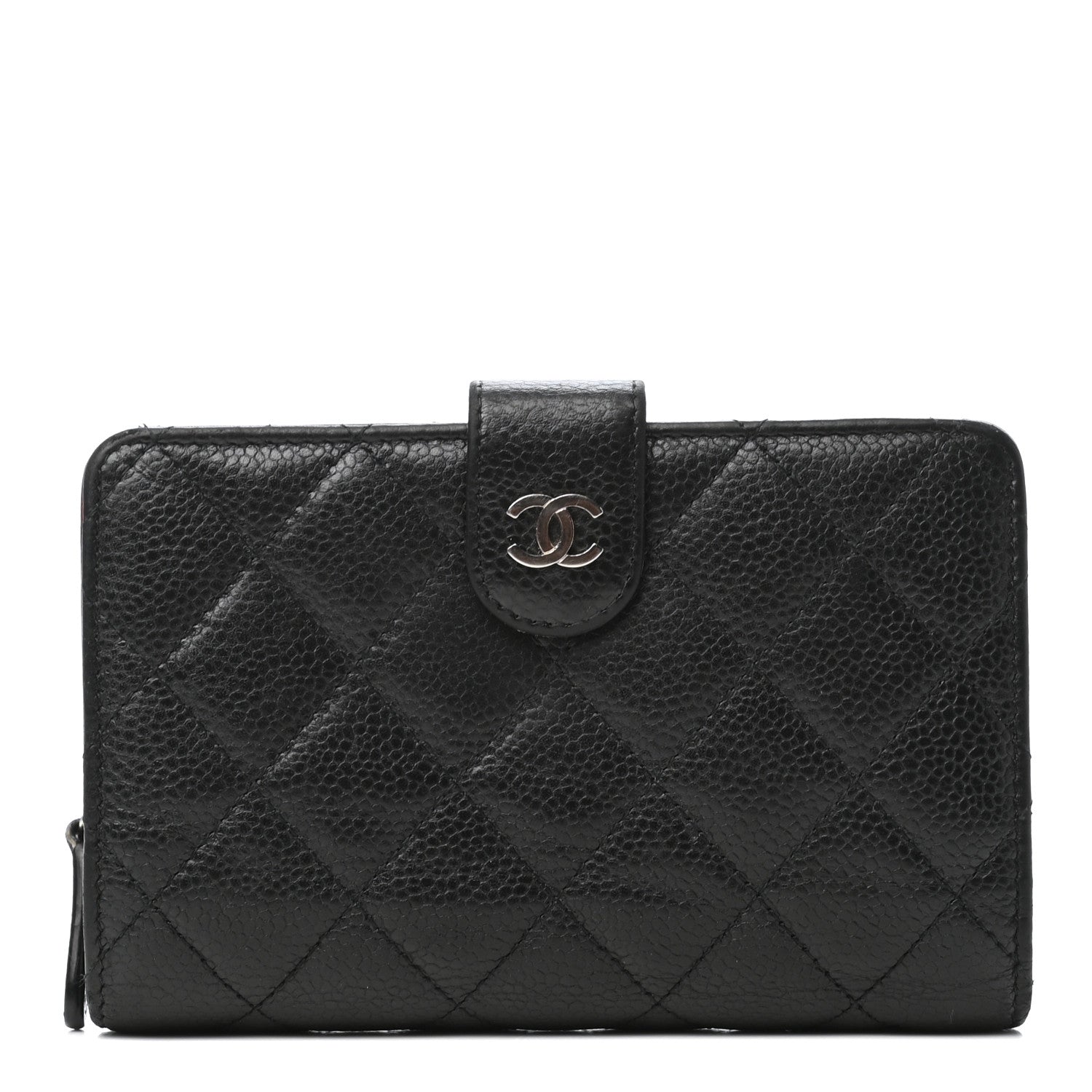 Chanel Caviar Quilted Zipped Pocket Wallet Black 1 of 11