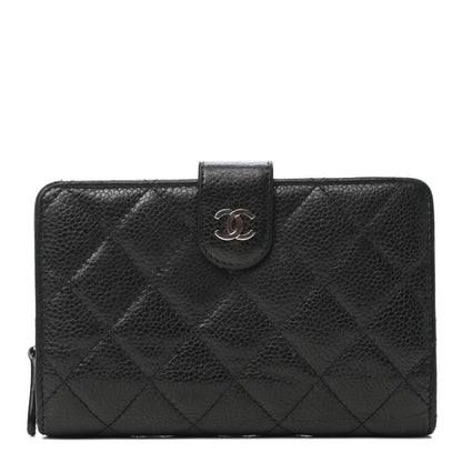 Chanel Caviar Quilted Zipped Pocket Wallet Black 1 of 11